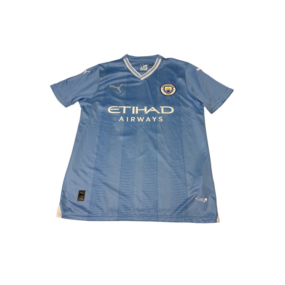 Puma Manchester City 2023-24 Home Jersey De Bruyne 17 Mens Large Sky Blue